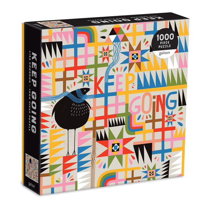 Keep Going 1000 Piece Puzzle in Square Box 1000 Piece Puzzles Galison
