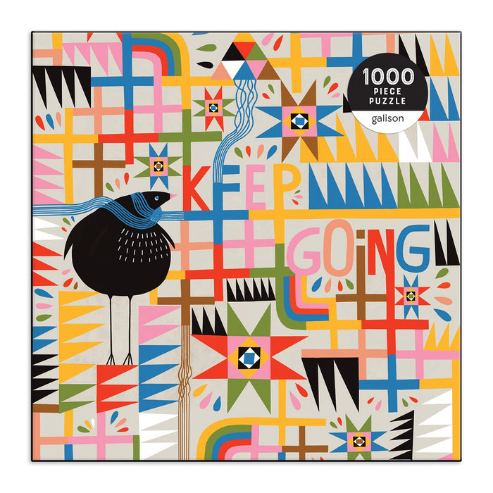 Keep Going 1000 Piece Puzzle in Square Box 1000 Piece Puzzles Galison