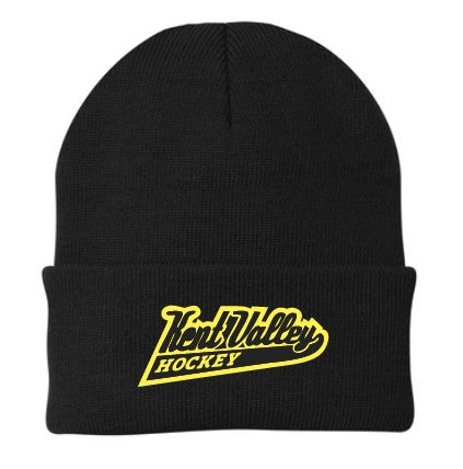 Kent Valley Hockey Black Knit Beanie