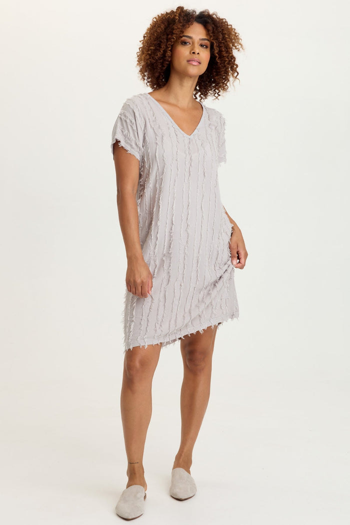 XCVI Kenyon Stripe Voile V-Neck Dress