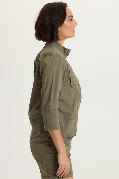 XCVI Kevone Poplin Bomber Jacket