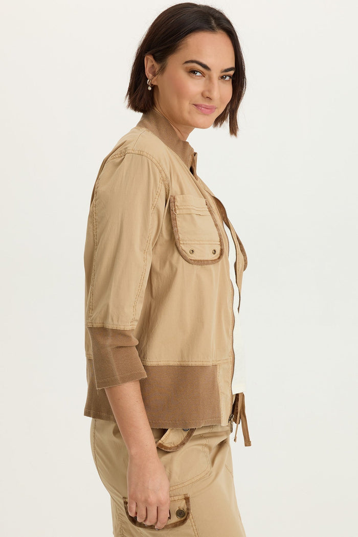 XCVI Kevone Poplin Bomber Jacket