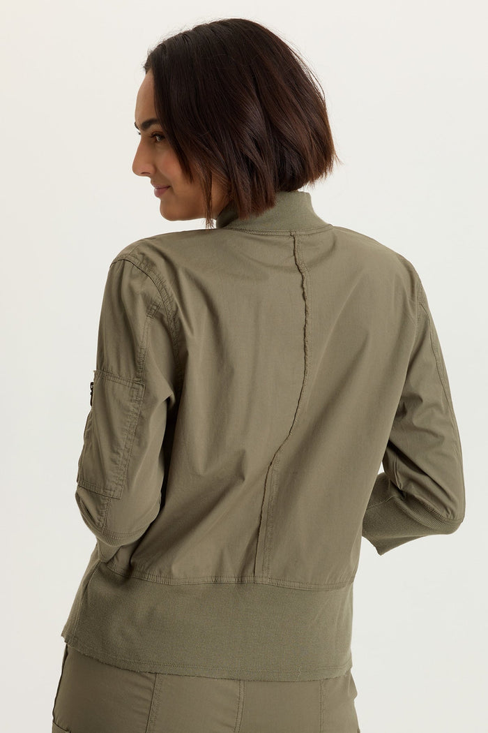 XCVI Kevone Poplin Bomber Jacket