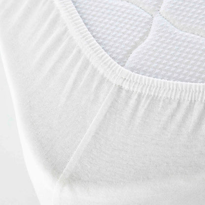 KH JERSEY FITTED SHEET DEU (90x200, EKRU