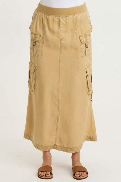 XCVI Kimo Tencel Cargo Maxi Skirt