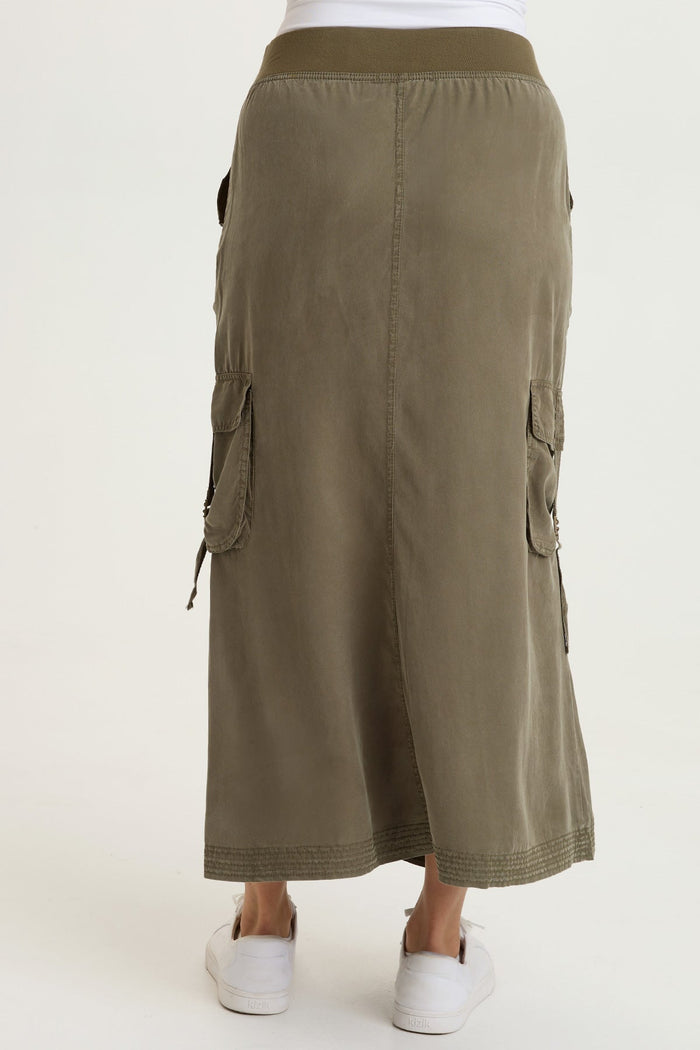 XCVI Kimo Tencel Cargo Maxi Skirt