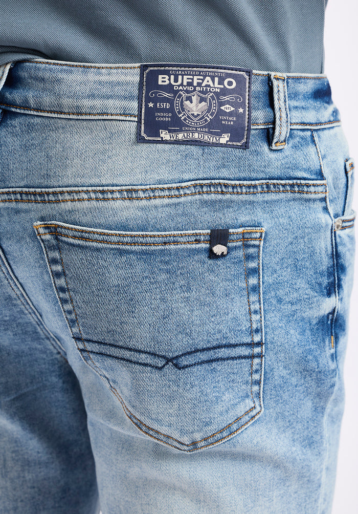 Buffalo Men Jeans Navy Denim Denim Pants Stretch