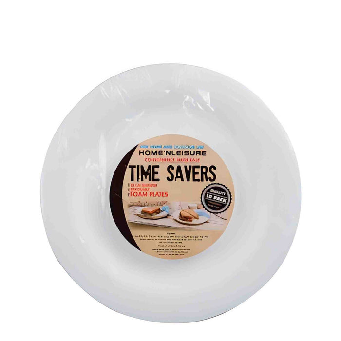 Kitchen Life 10 Piece Picnic Plates - White