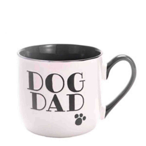 Kitchen Life 440ml "Dog Dad" Ceramic Mug - Black & White