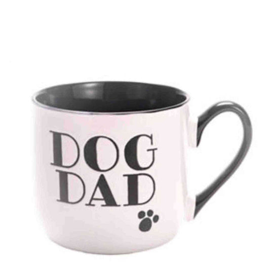 Kitchen Life 440ml "Dog Dad" Ceramic Mug - Black & White