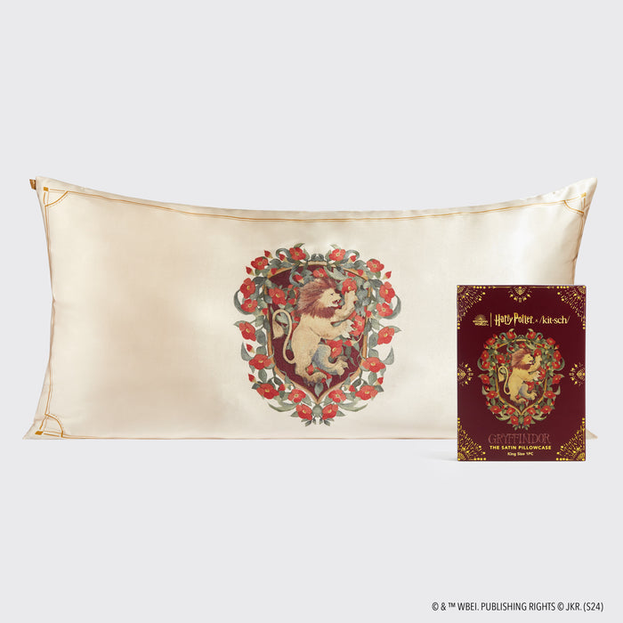 Kitsch x Harry Potter Gryffindor King Satin Pillowcase — hero