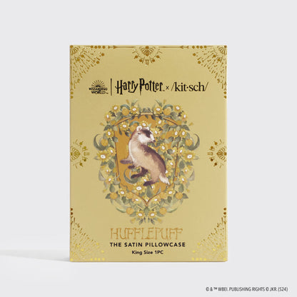 Kitsch x Harry Potter Hufflepuff King Satin Pillowcase — packaging
