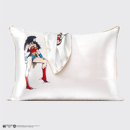 Kitsch x Wonder Woman Standard Satin Pillowcase — Believe in Wonder