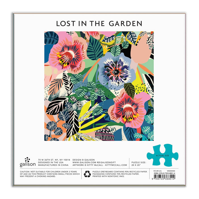 Kitty McCall Lost In the Garden 500 Piece Jigsaw Puzzle 500 Piece Puzzles Kitty McCall