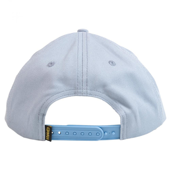 Krooked Eyes Fill Snapback Cap (Light Blue/Yellow)