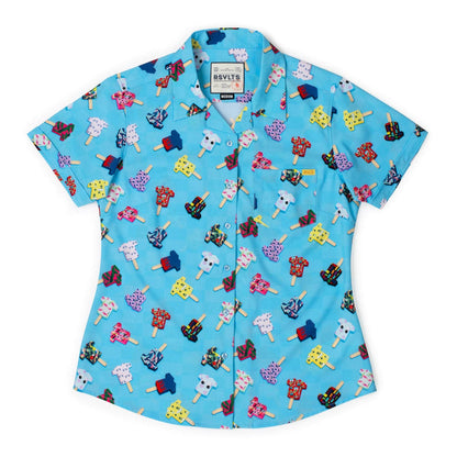 RSVLTS XS RSVLTS Women's Short Sleeve Shirt Kunu Pops – Women's KUNUFLEX Short Sleeve Shirt
