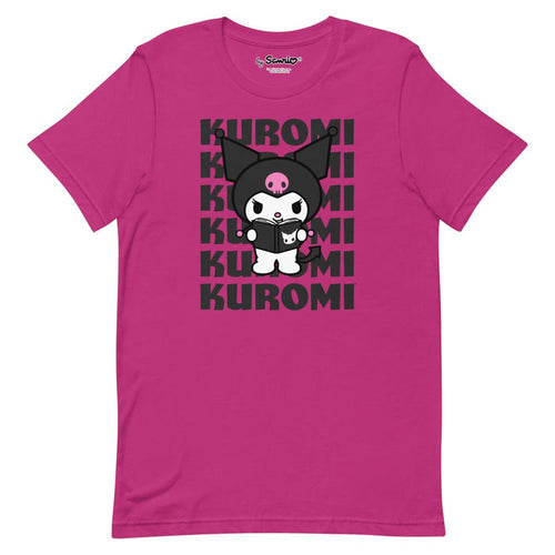 Kuromi Watashi Wa T-Shirt (Berry) Apparel Printful S