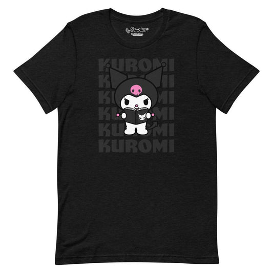 Kuromi Watashi Wa T-Shirt (Black) Apparel Printful XS