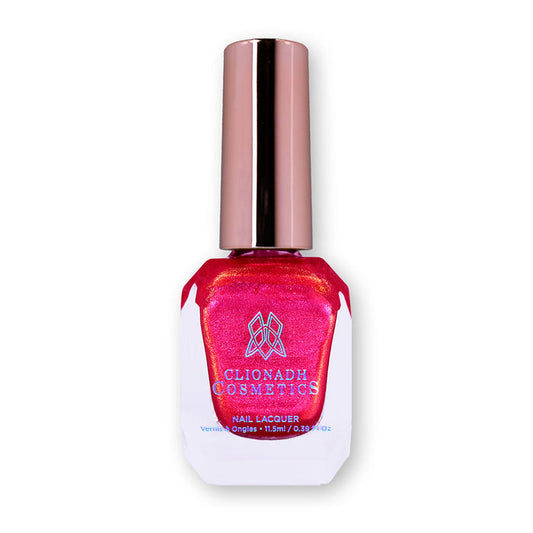 Bottle of nail polish containing La Vie En Rose Nail Lacquer on a white background.