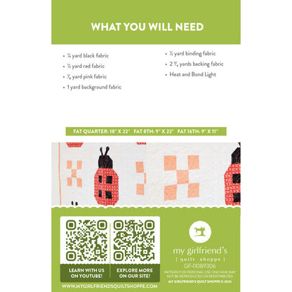 Ladybug Quilt (Downloadable Sewing Pattern)