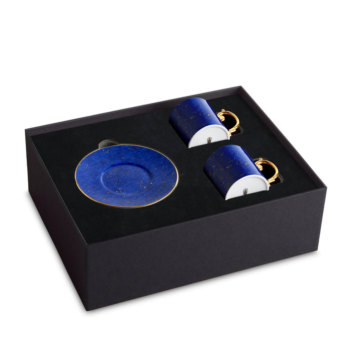 Lapis Espresso Cup & Saucer [Set Of 2] - L'OBJET