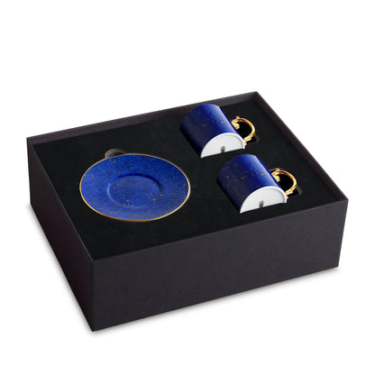 Lapis Espresso Cup & Saucer [Set Of 2] - L'OBJET