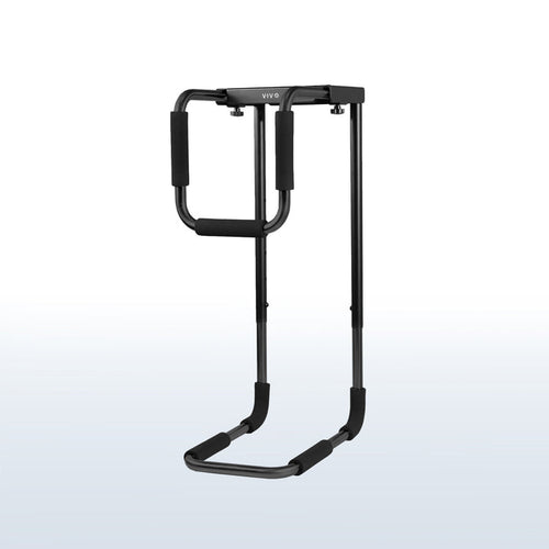 Large heavy-duty height adjustable and width adjustable under desk PC mount.