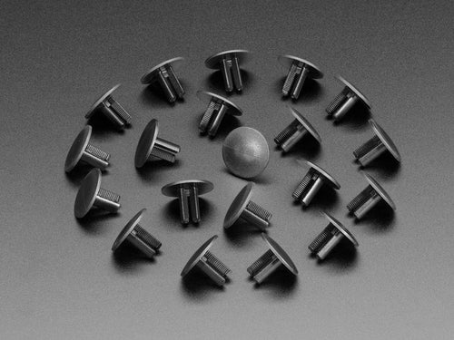 Large Long Plastic Snap Rivets - 13mm to 16mm - 10 pack [Discontinued] by The Pi Hut - The Pi Hut