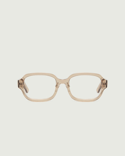 Sesame::Lark Eyeglasses rectangle brown acetate front