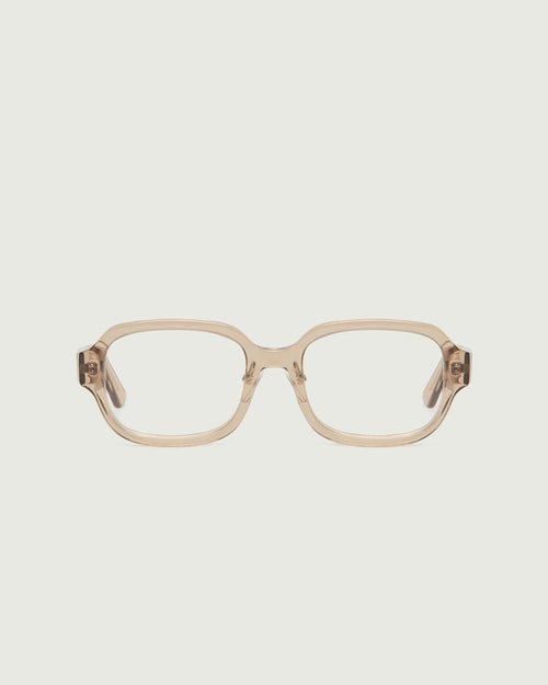 Sesame::Lark Eyeglasses rectangle brown acetate front