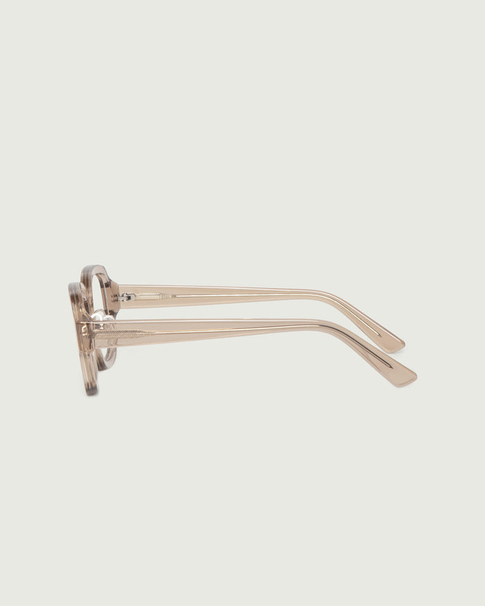 Sesame::Lark Eyeglasses rectangle brown acetate side