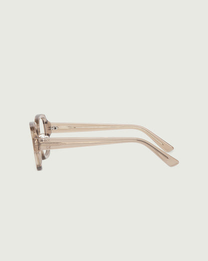 Sesame::Lark Eyeglasses rectangle brown acetate side