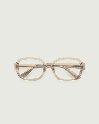 Sesame::Lark Eyeglasses rectangle brown acetate top