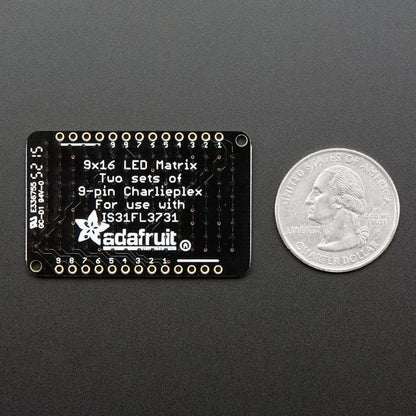 LED Charlieplexed Matrix - 9x16 LEDs - Yellow by Adafruit - The Pi Hut