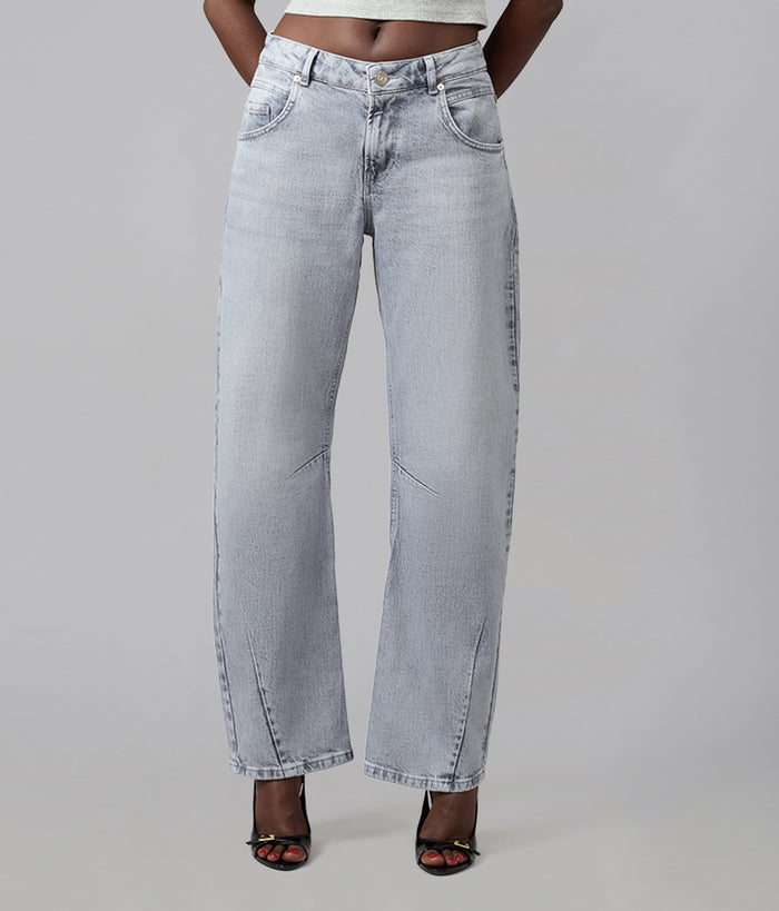 LENNOX-MON High Rise Barrel Jeans