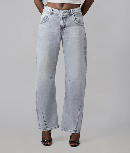 LENNOX-MON High Rise Barrel Jeans