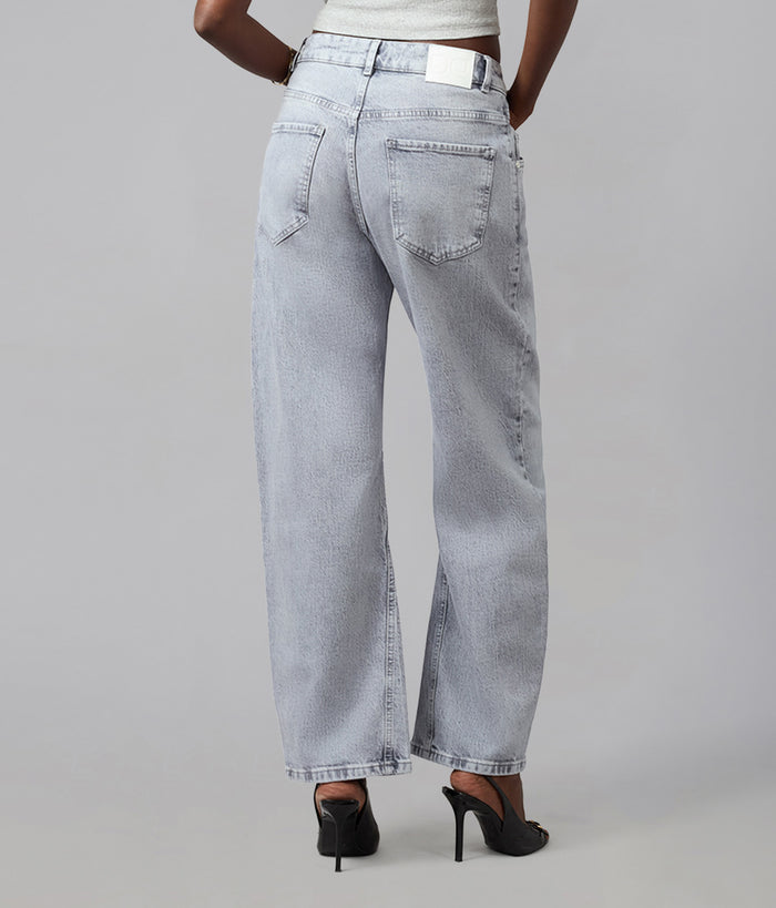 LENNOX-MON High Rise Barrel Jeans