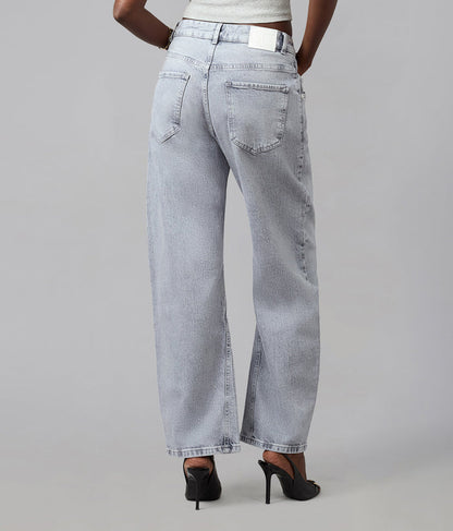 LENNOX-MON High Rise Barrel Jeans