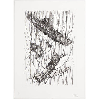 LEVALET - Wreck (Etching) - ed 70