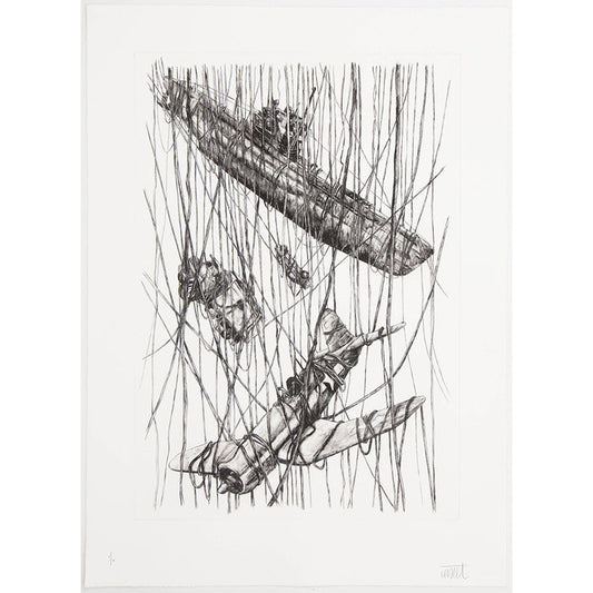 LEVALET - Wreck (Etching) - ed 70