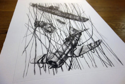 LEVALET - Wreck (Etching) - ed 70