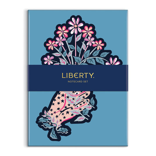Liberty Ianthe Hand Shaped Notecard Set Greeting Cards Liberty London Collection
