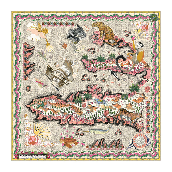 Liberty London Maxine 500 Piece Double Sided Puzzle With Shaped Pieces Double Sided 500 Piece Puzzle Liberty London