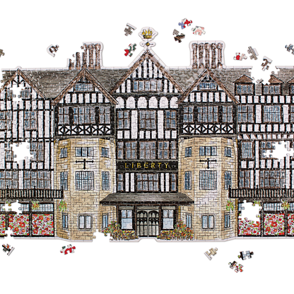 Liberty London Tudor Building 750 Piece Shaped Jigsaw Puzzle 750 Piece Puzzles Liberty London Collection