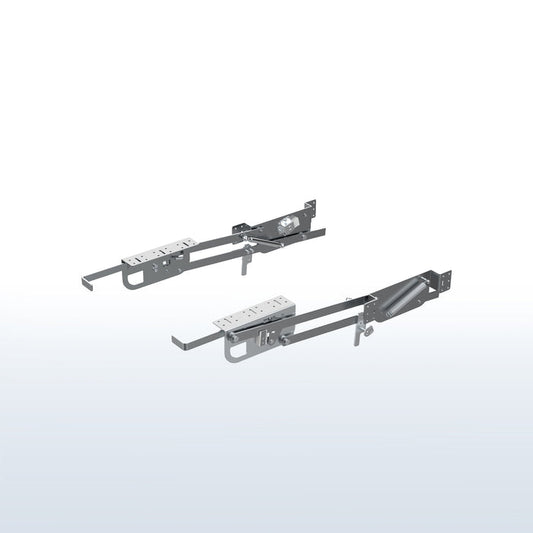 Kitchen appliance lifting brackets for compatible cabinets to save space and allow convenient access and storage for your appliances (shelf/platform surface not included).