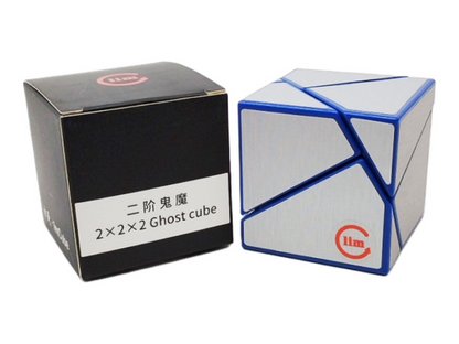 LimCube 2x2 Ghost Cube - Blue (Silver)