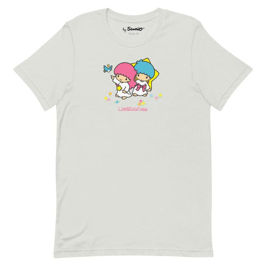 LittleTwinStars Classic Logo T-Shirt (Silver) Apparel Printful S