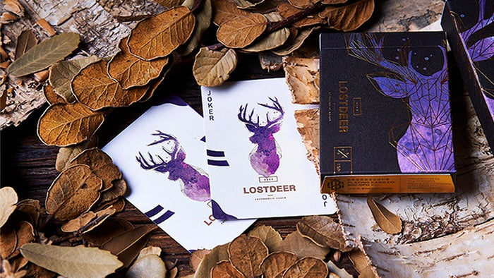 Lost Deer Black Edition Playing Cards by BOCOPO Playing Cards by Bocopo Playing Card Co.