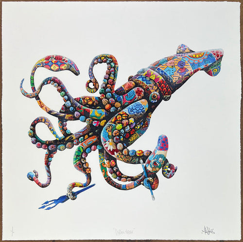 LOUIS MASAI - CYAN TIPOFF - HAND PAINTED ED OF 21