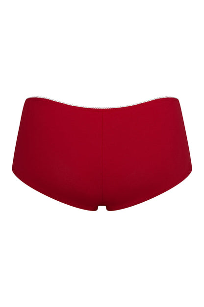 LOW RISE SHORTY BOI BRIEF IN CHERRY